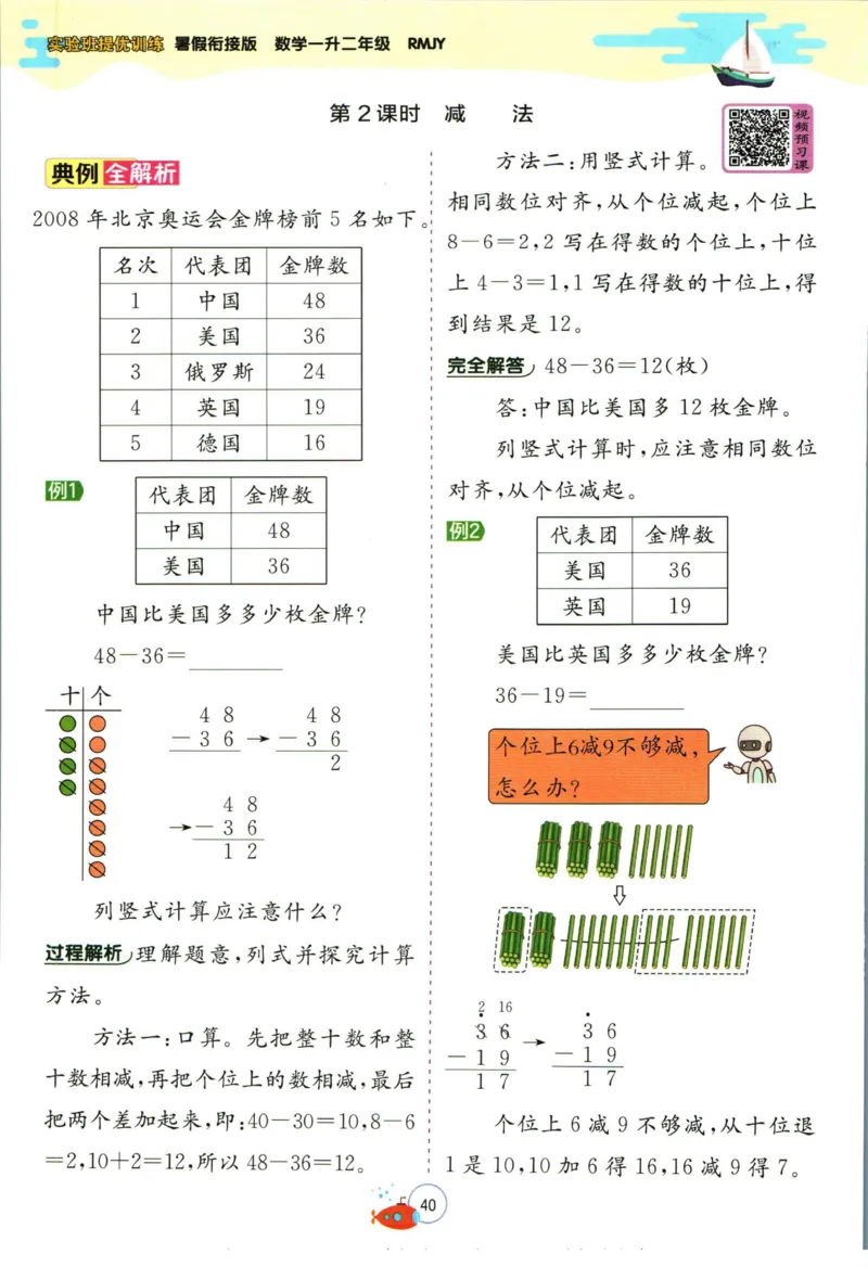 实验班暑假衔接一升二数学人教版_decrypted_小学教辅2026新版+暑假衔接_2025秋《实验班暑假衔接》语文数学英语（1-6年级多版本）_实验班暑假衔接人教版数学