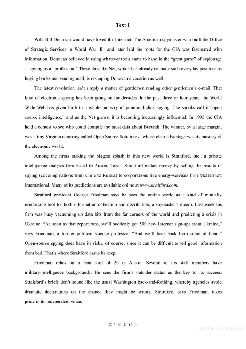 2003年考研英语真题（可复制、可搜索）_考研真题_x_英语一真题+解析［80-25］_英语一1980-2009真题及解析_1998-2009考研英语真题（PDF)