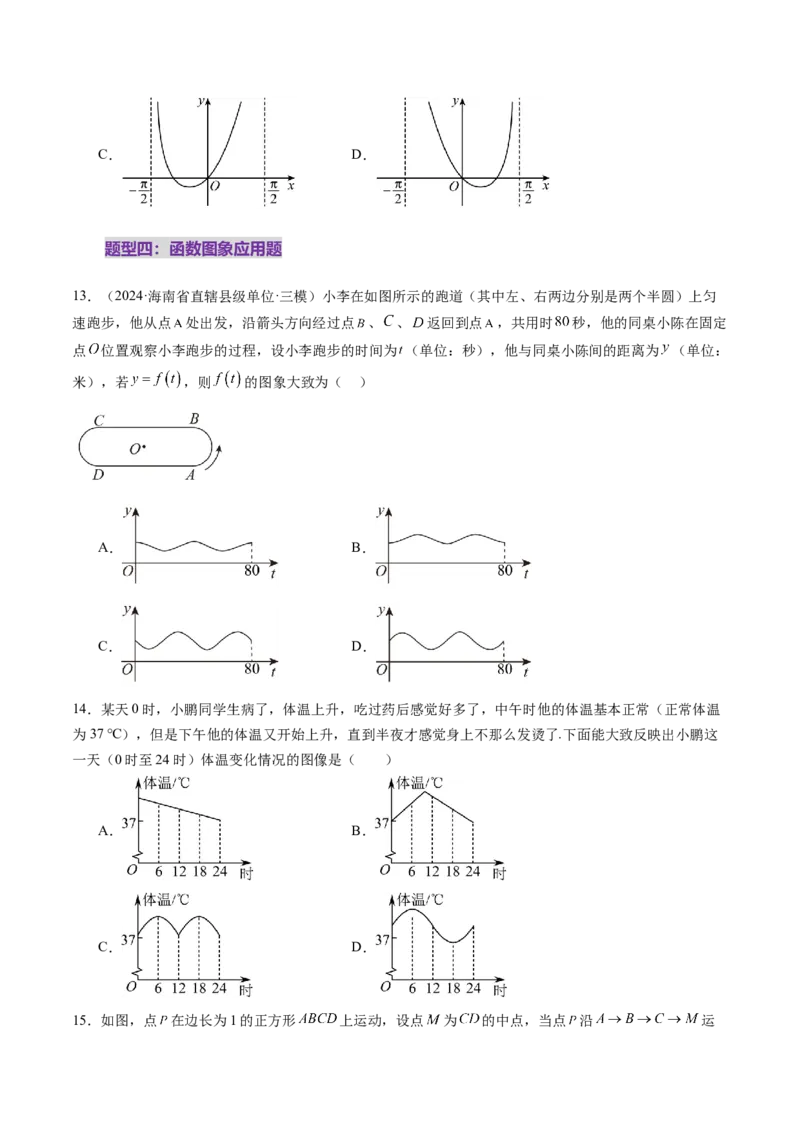 第06讲函数的图象（九大题型）（练习）（原卷版）_02高考数学_新高考复习资料_2025年新高考复习_2025年高考数学一轮复习讲练测（新教材新高考，含2024高考真题）