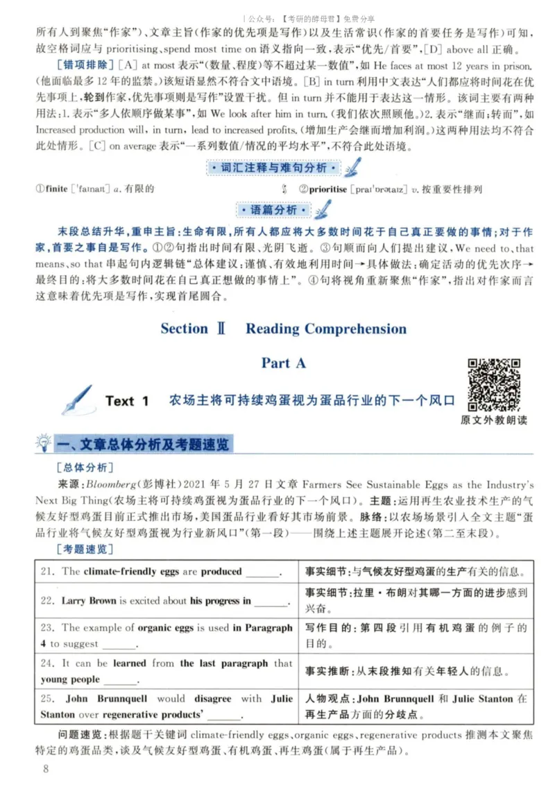2022黄皮书真题解析（英语二）_考研英语+作文模板_2.1980-2025考研英二真题+解析_03、2010-2024年考研英语真题+解析_2010-2024年考研英语二真题