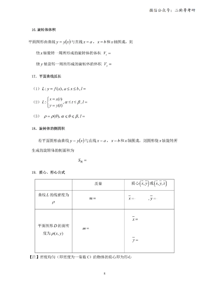 考研高数数学二（默写版）_27考研真题_考研数学一、二、三历年真题+考研数学资料（1994-2026）_考研数学公式大全_26武忠样《考研数学公式》+默写本_公式默写
