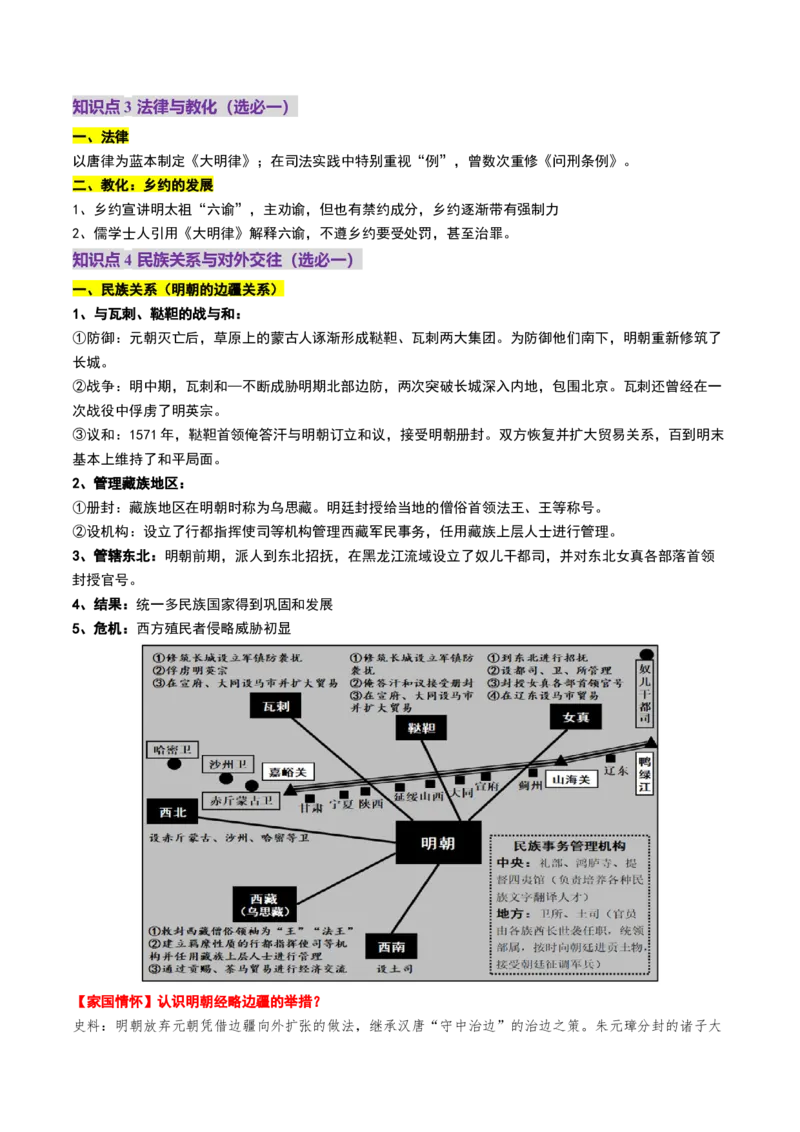 第08讲从明朝建立到清军入关和清朝前中期的鼎盛与危机（讲义）（原卷版）_07高考历史_2025年新高考资料_一轮复习_2025年高考历史一轮复习讲练测（新教材新高考）（完结）_讲义+练习