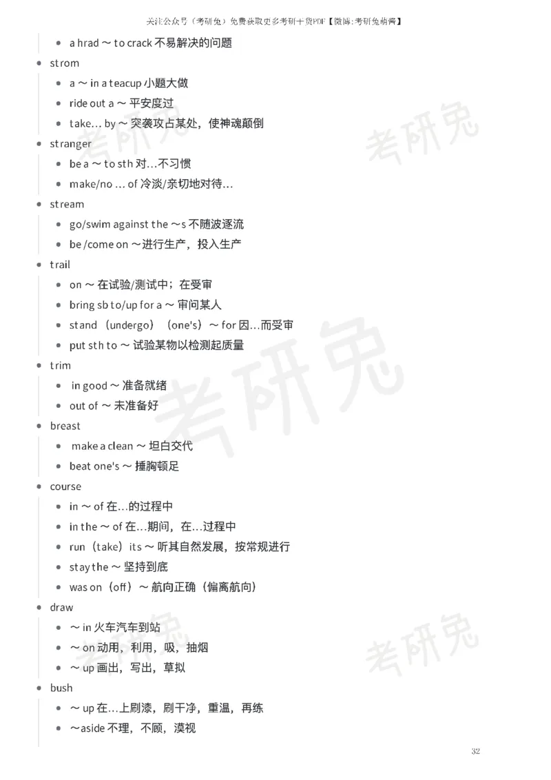 红宝书考研英语短语合集_27考研真题_考研英语一、二真题+解析（1994-2026）