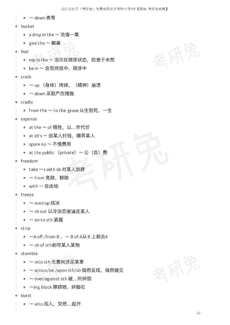 红宝书考研英语短语合集_27考研真题_考研英语一、二真题+解析（1994-2026）