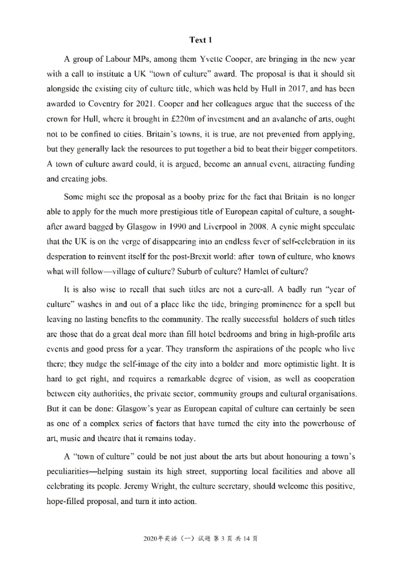 2020年考研英语一真题可复制搜索查词_考研真题_x_英语一真题+解析［80-25］_英语一2010-2024真题及解析_2010-2024考研英语一真题（PDF）