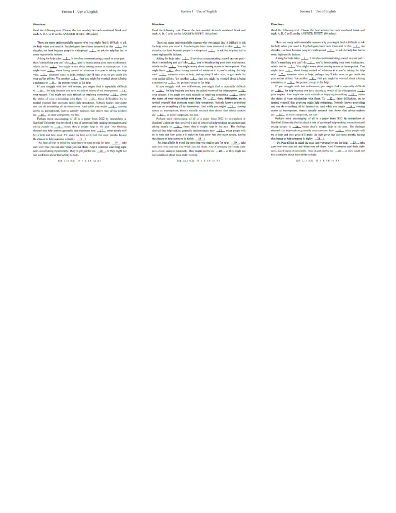 2025考研英语二真题_考研英语+作文模板_2.1980-2025考研英二真题+解析_4.2025英语二真题_2025英语二真题（后续更新真题解析更全的版本）