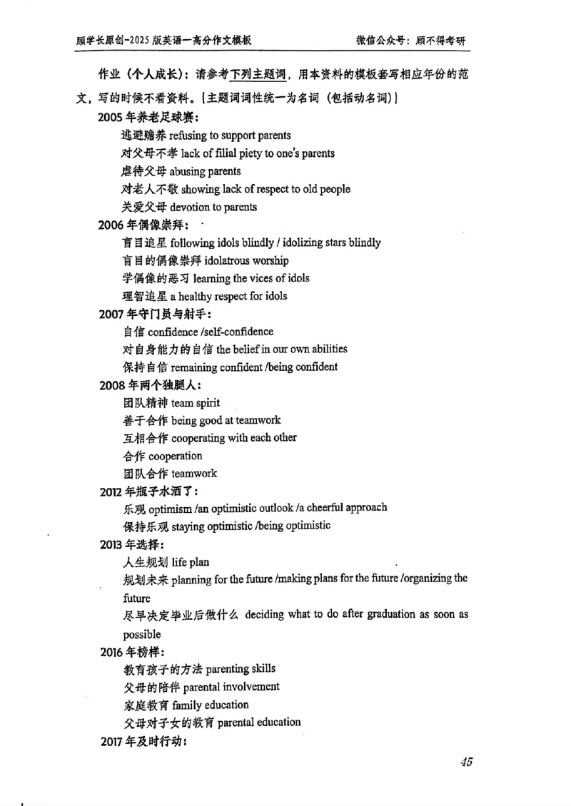 2025顾不得英语一作文模版&mdash;大作文_考研英语+作文模板_考研英语作文模版_1.顾不得_英语一