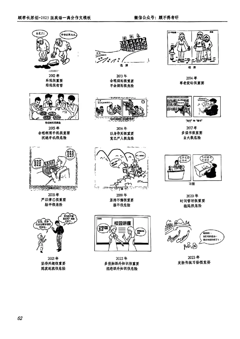 2025顾不得英语一作文模版&mdash;大作文_考研英语+作文模板_考研英语作文模版_1.顾不得_英语一