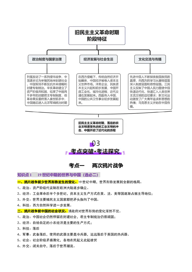 第10讲两次鸦片战争与列强侵略的加剧（讲义）（解析版）_07高考历史_2025年新高考资料_一轮复习_2025年高考历史一轮复习讲练测（新教材新高考）（完结）_讲义+练习