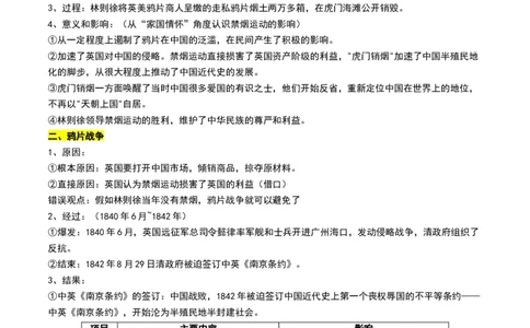 第10讲两次鸦片战争与列强侵略的加剧（讲义）（解析版）_07高考历史_2025年新高考资料_一轮复习_2025年高考历史一轮复习讲练测（新教材新高考）（完结）_讲义+练习