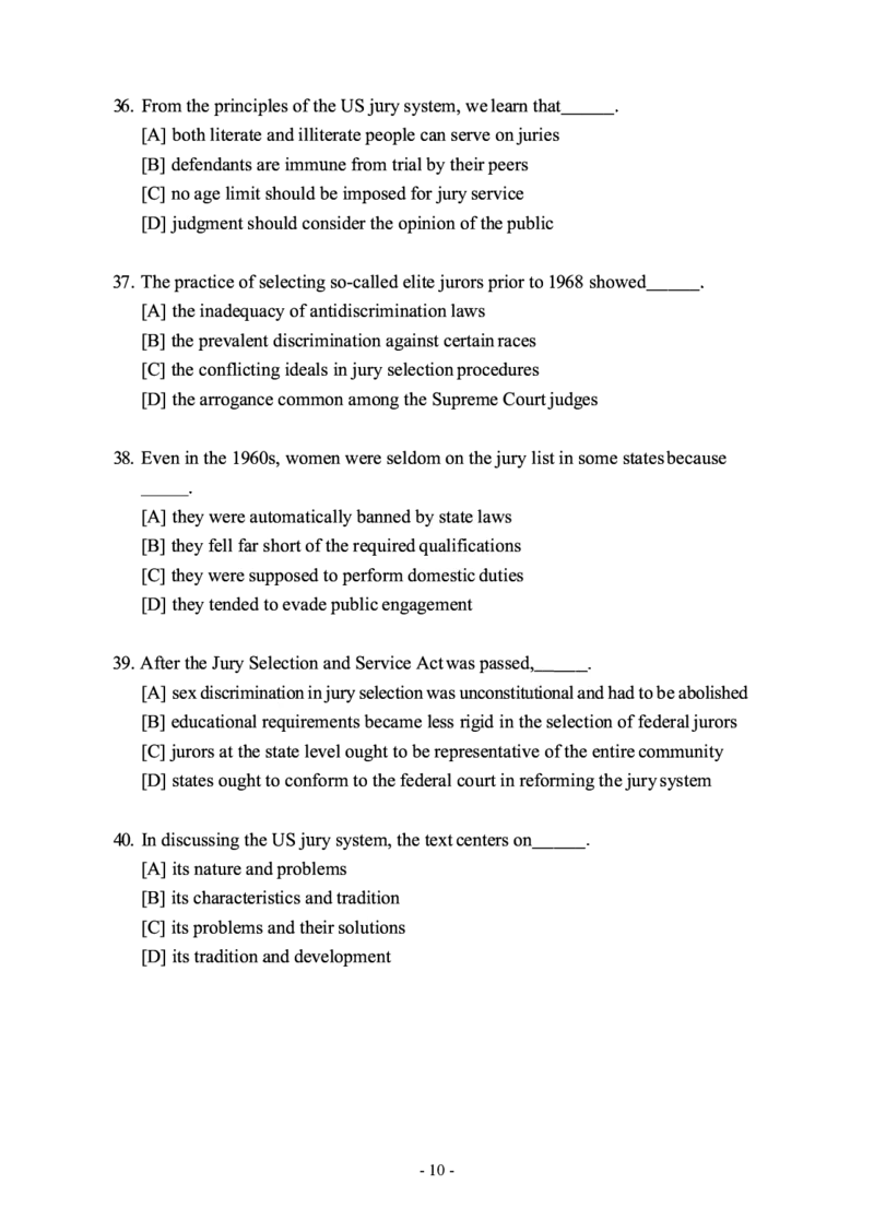 2010年考研英语二真题_考研英语+作文模板_2.1980-2025考研英二真题+解析_03、2010-2024年考研英语真题+解析_2010-2024年考研英语二真题