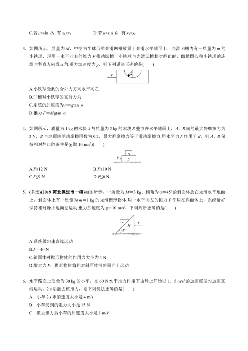 第08讲牛顿第二定律的基本应用四大题型（举一反三）（原卷版）_03高考英语_2025年新高考资料_二轮复习_01高考语文等多个文件_备战2025年高考物理举一反三系列（新高考通用）