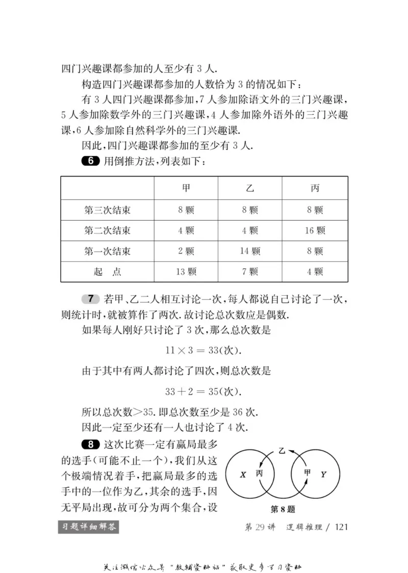 奥数教程&middot;八年级学习手册_奥数专题合集_H007奥数类教辅汇总PDF_1~12年级奥数教程