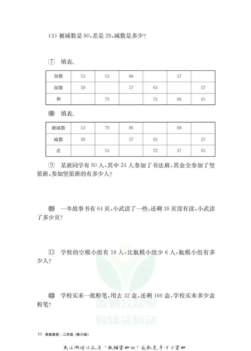 奥数教程&middot;二年级主书_奥数专题合集_H007奥数类教辅汇总PDF_1~12年级奥数教程