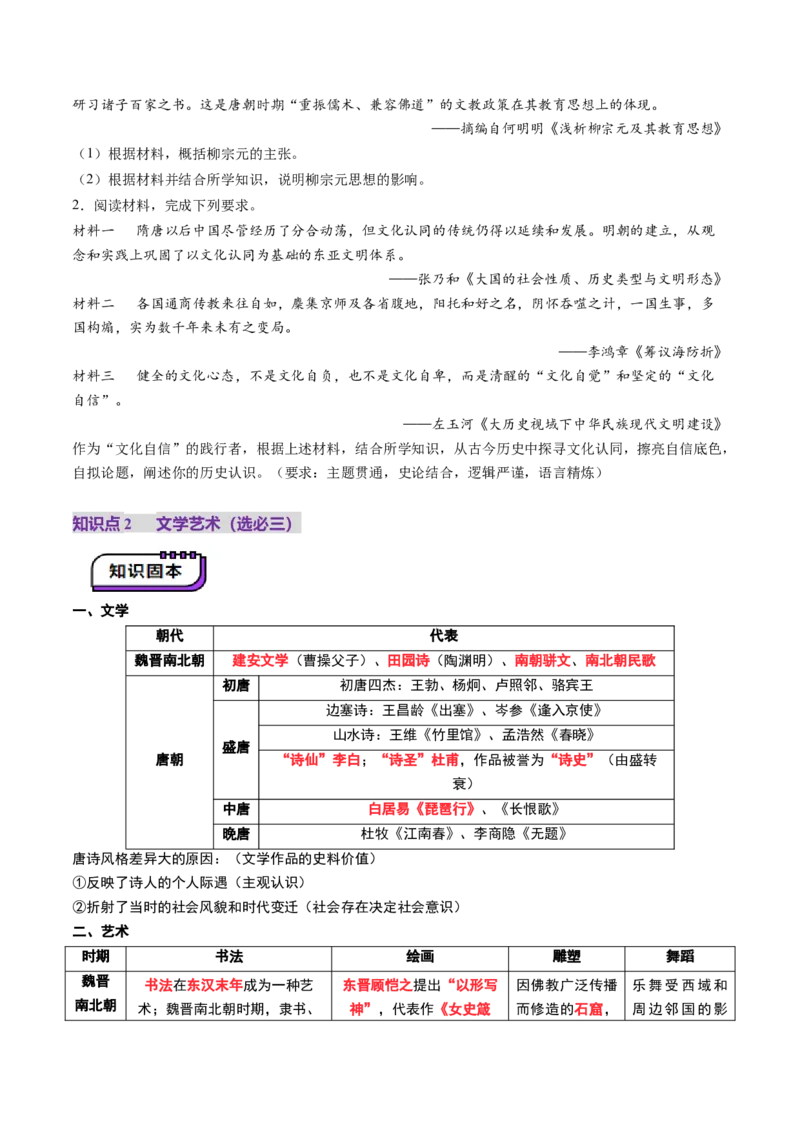 第05讲三国至隋唐的制度创新与文化发展（讲义）（解析版）_07高考历史_2025年新高考资料_一轮复习_2025年高考历史一轮复习讲练测（新教材新高考）（完结）_讲义+练习