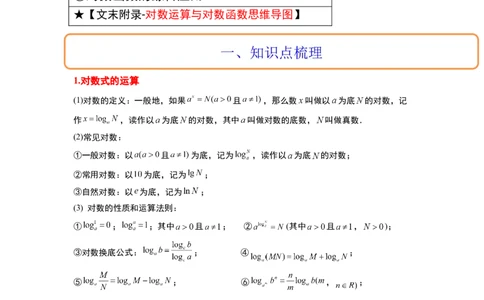 第11讲对数与对数函数（精讲）一轮复习讲义2024年高考数学高频考点题型归纳与方法总结（新高考通用）解析版_02高考数学_新高考复习资料_2024年新高考资料_一轮复习资料