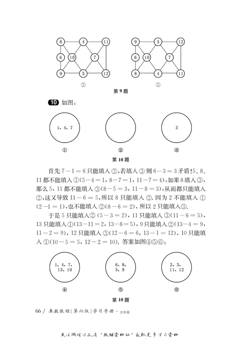 奥数教程&middot;五年级学习手册_奥数专题合集_H007奥数类教辅汇总PDF_1~12年级奥数教程