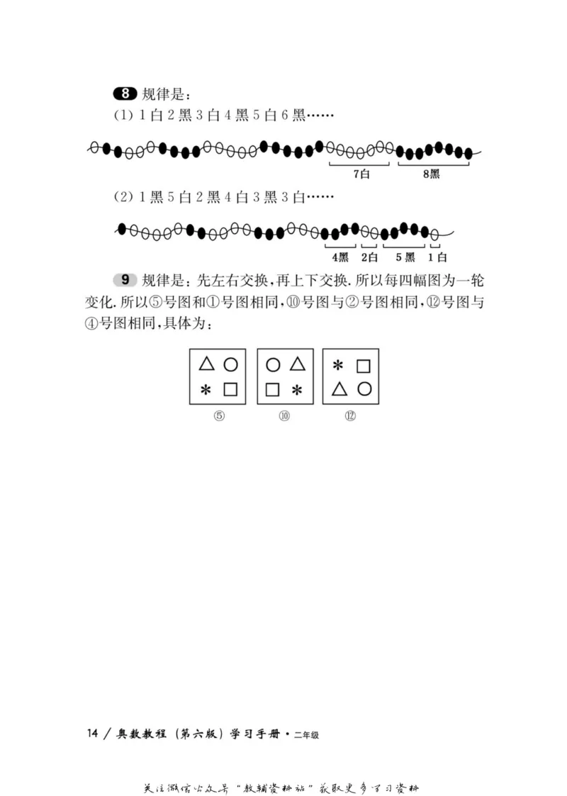 奥数教程&middot;二年级学习手册_奥数专题合集_H007奥数类教辅汇总PDF_1~12年级奥数教程