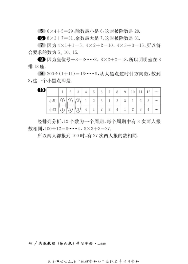 奥数教程&middot;二年级学习手册_奥数专题合集_H007奥数类教辅汇总PDF_1~12年级奥数教程
