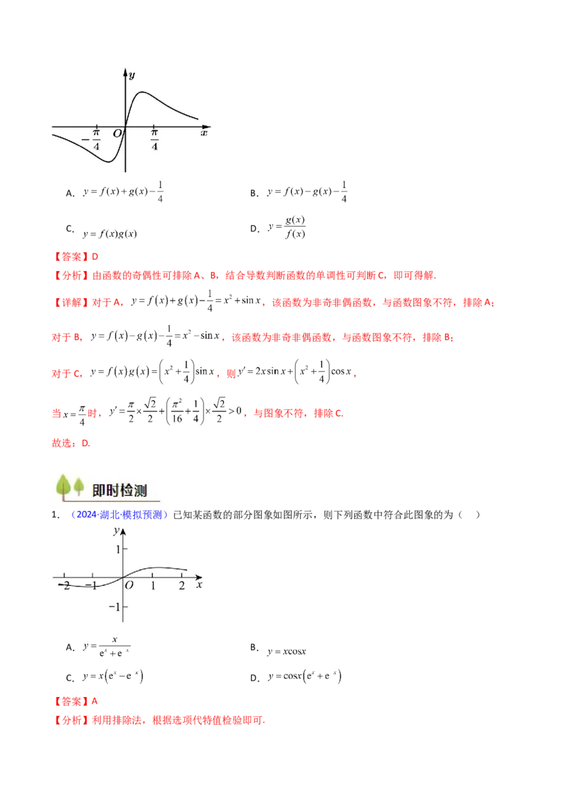 第05讲函数的图象（教师版）_02高考数学_2025年新高考资料_一轮复习_备战2025年高考数学一轮复习考点帮_备战2025年高考数学一轮复习考点帮（新高考通用）（完结）_第二部分专项讲义