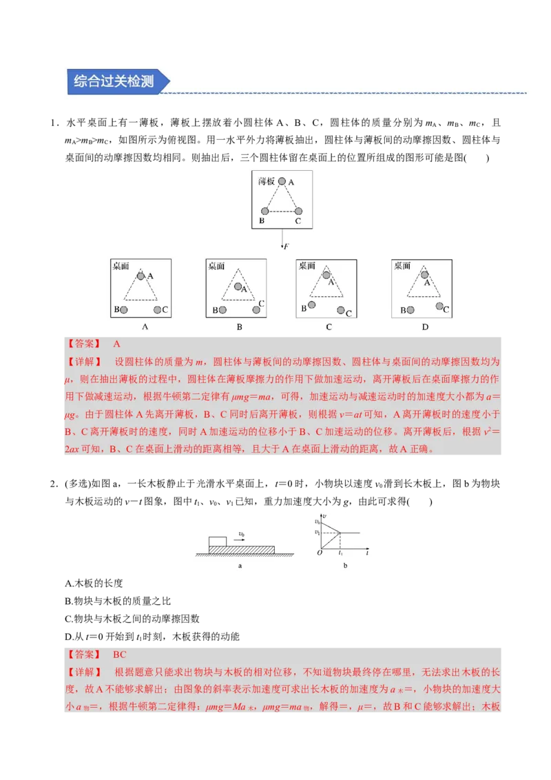 第09讲传送带模型和木板滑块模型四大题型（举一反三）（解析版）_03高考英语_2025年新高考资料_二轮复习_01高考语文等多个文件_备战2025年高考物理举一反三系列（新高考通用）