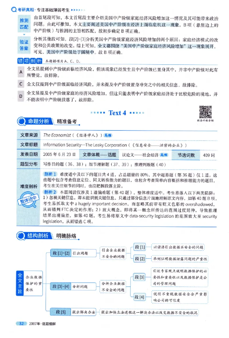 真题解析篇（一）逐题细解英语(一)2007-2016_27考研真题_考研英语一、二真题+解析（1994-2026）_02.考研真相_2027《考研真相》（英一）