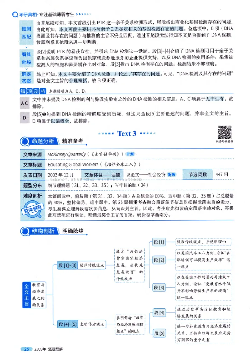 真题解析篇（一）逐题细解英语(一)2007-2016_27考研真题_考研英语一、二真题+解析（1994-2026）_02.考研真相_2027《考研真相》（英一）