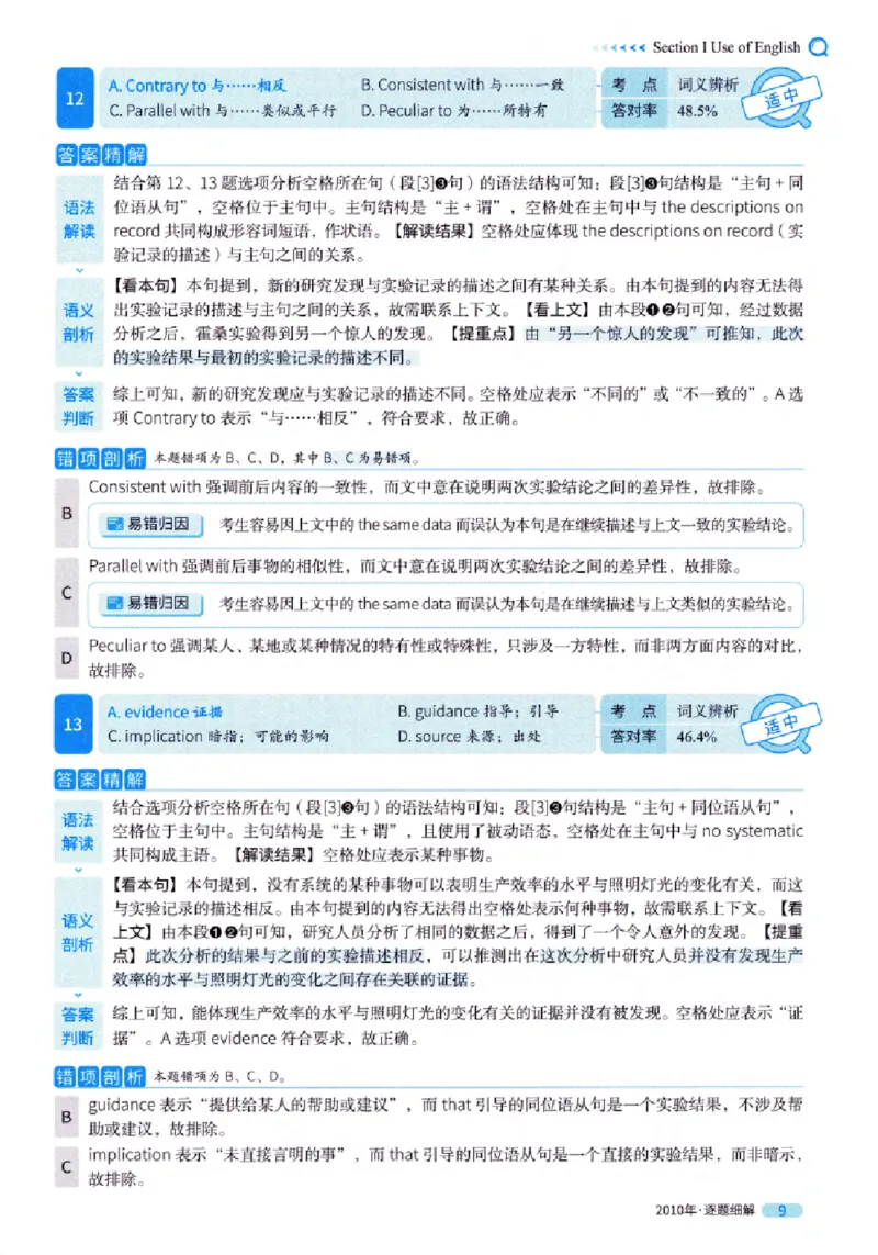 真题解析篇（一）逐题细解英语(一)2007-2016_27考研真题_考研英语一、二真题+解析（1994-2026）_02.考研真相_2027《考研真相》（英一）