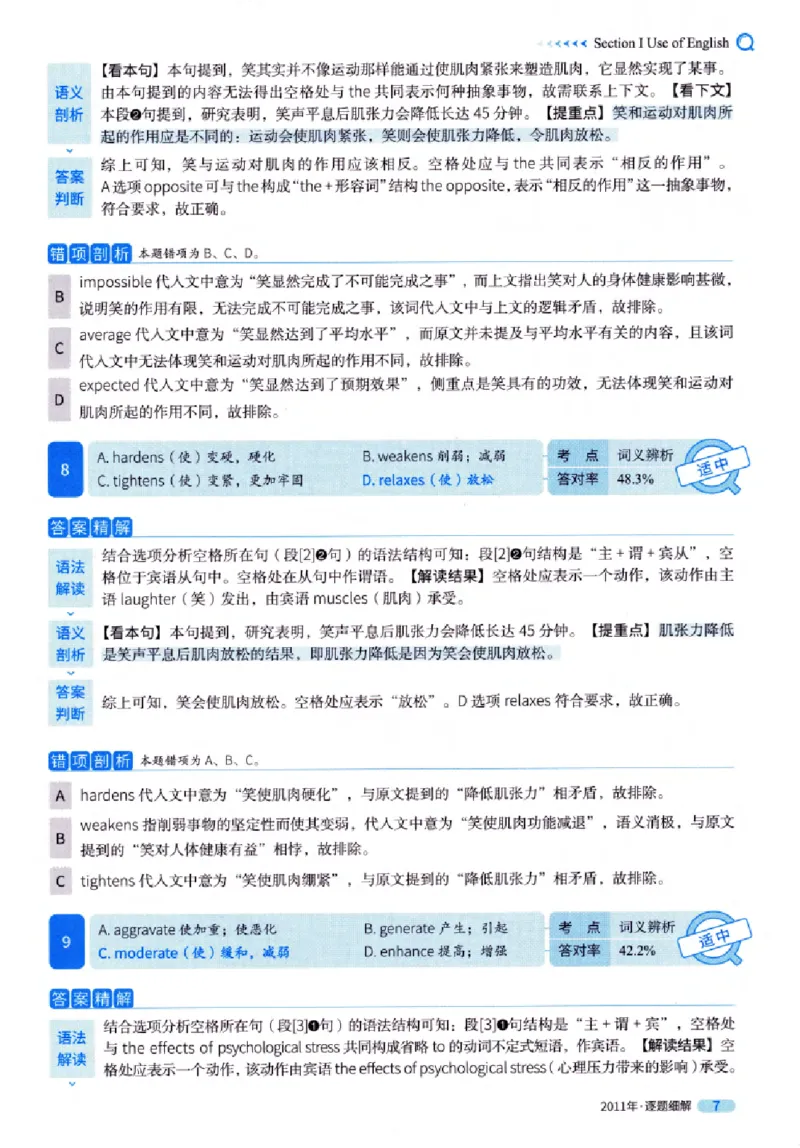 真题解析篇（一）逐题细解英语(一)2007-2016_27考研真题_考研英语一、二真题+解析（1994-2026）_02.考研真相_2027《考研真相》（英一）