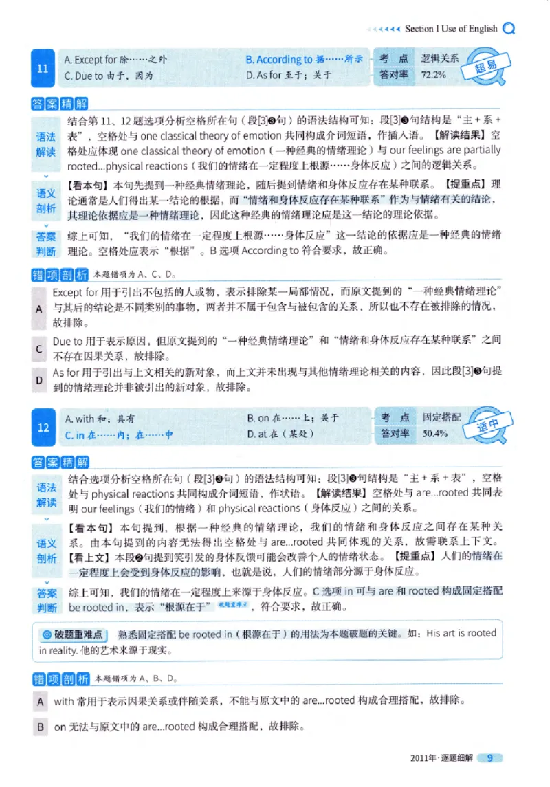 真题解析篇（一）逐题细解英语(一)2007-2016_27考研真题_考研英语一、二真题+解析（1994-2026）_02.考研真相_2027《考研真相》（英一）