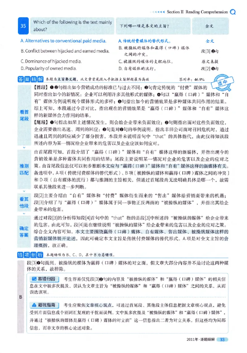 真题解析篇（一）逐题细解英语(一)2007-2016_27考研真题_考研英语一、二真题+解析（1994-2026）_02.考研真相_2027《考研真相》（英一）