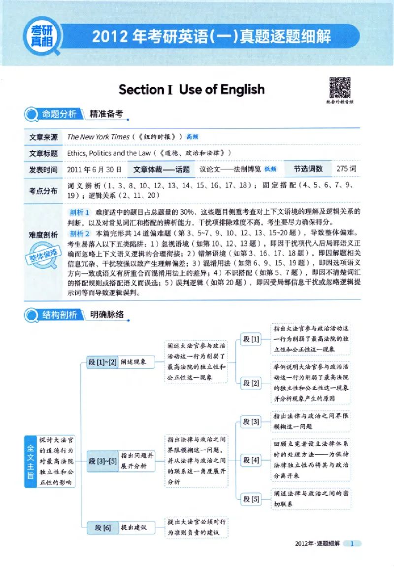 真题解析篇（一）逐题细解英语(一)2007-2016_27考研真题_考研英语一、二真题+解析（1994-2026）_02.考研真相_2027《考研真相》（英一）