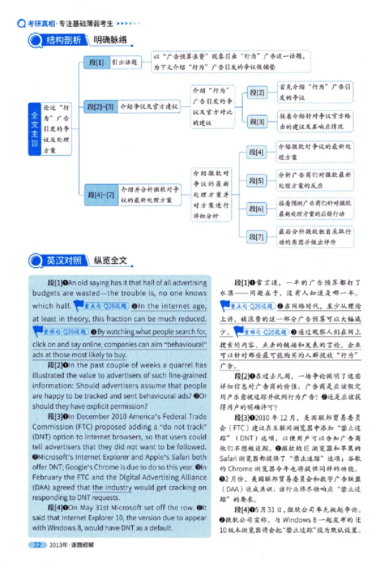 真题解析篇（一）逐题细解英语(一)2007-2016_27考研真题_考研英语一、二真题+解析（1994-2026）_02.考研真相_2027《考研真相》（英一）