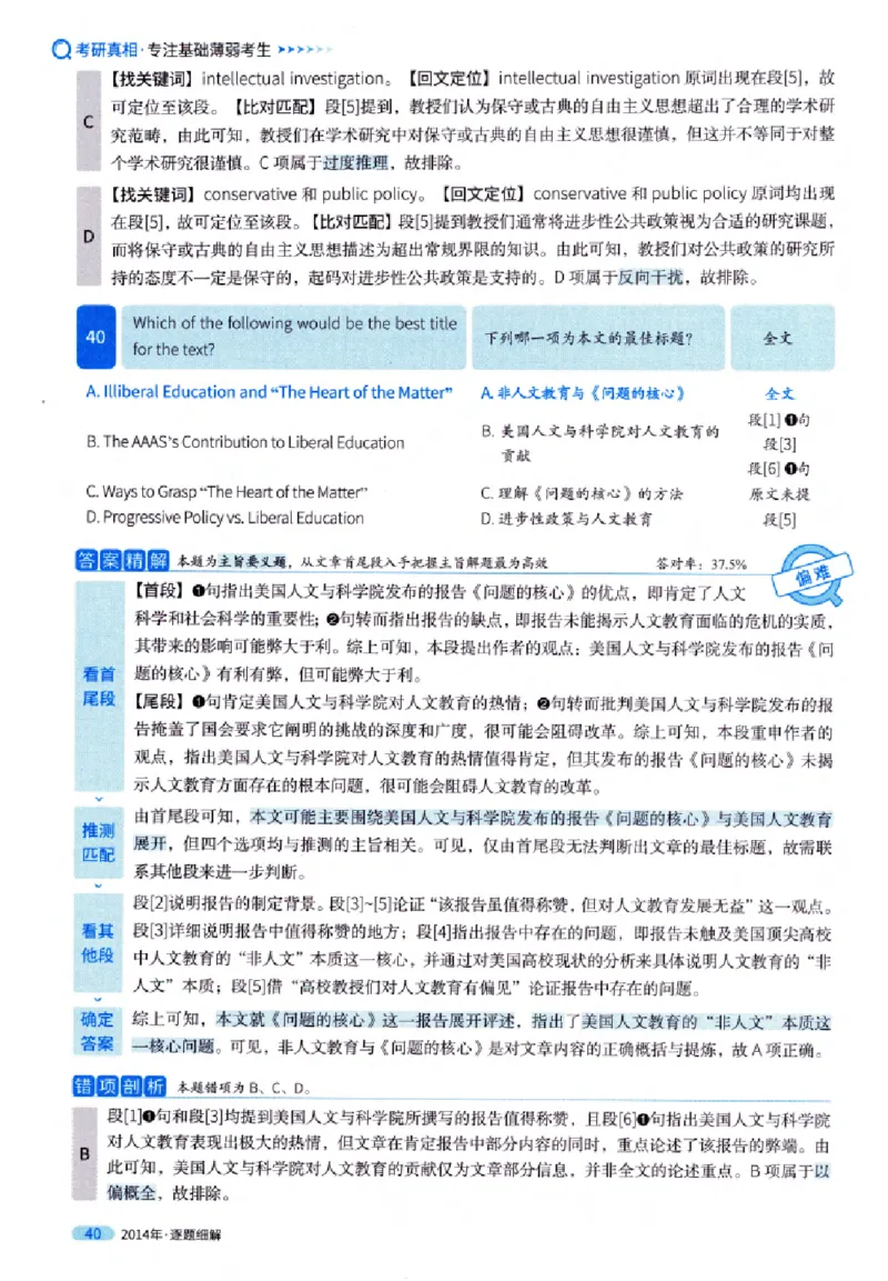 真题解析篇（一）逐题细解英语(一)2007-2016_27考研真题_考研英语一、二真题+解析（1994-2026）_02.考研真相_2027《考研真相》（英一）