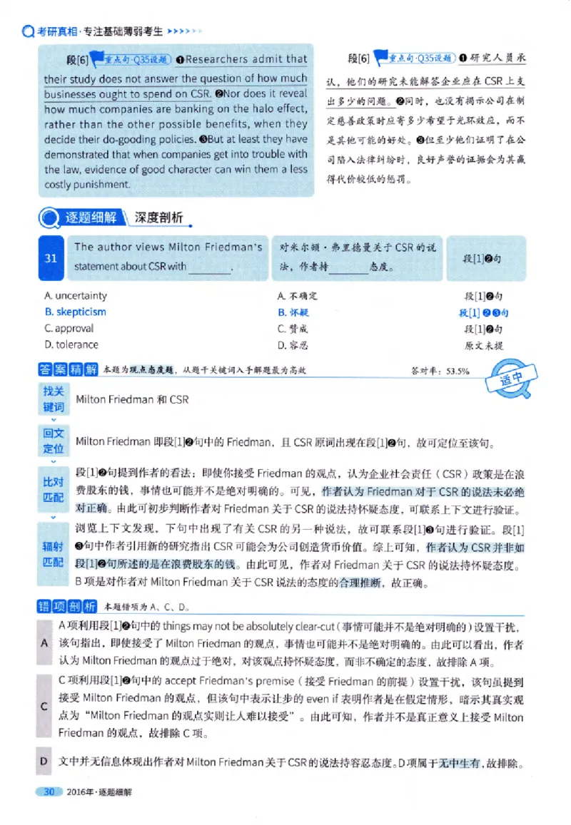 真题解析篇（一）逐题细解英语(一)2007-2016_27考研真题_考研英语一、二真题+解析（1994-2026）_02.考研真相_2027《考研真相》（英一）