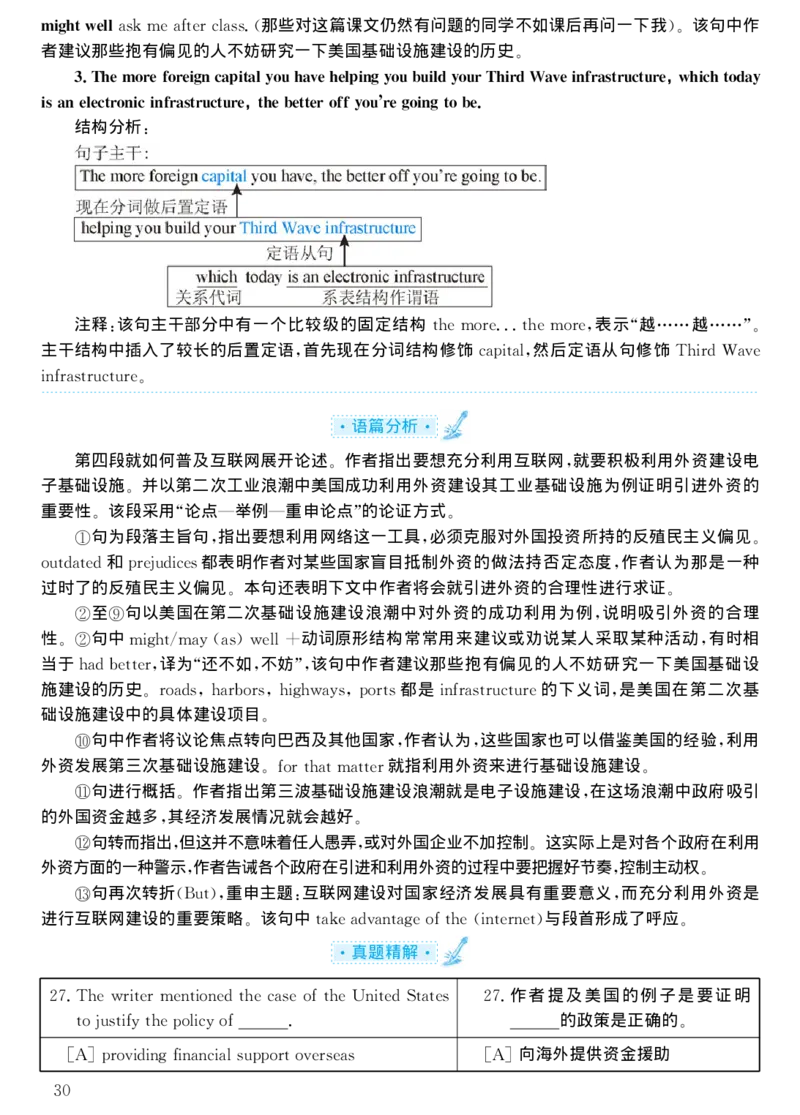 2001年考研英语真题解析_考研真题_x_英语一真题+解析［80-25］_英语一1980-2009真题及解析_1998-2009考研英语一详解（PDF）