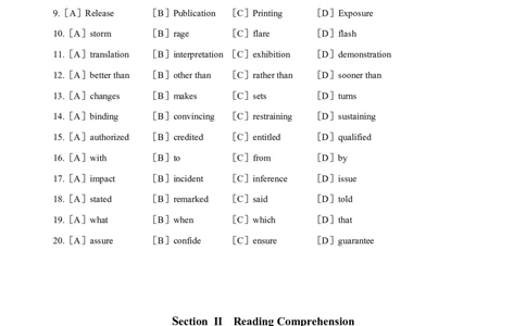 2001年考研英语真题_考研英语+作文模板_1.1980-2025考研英一真题+解析_02、1998-2009年考研英语真题+解析_1998-2009年考研英语真题