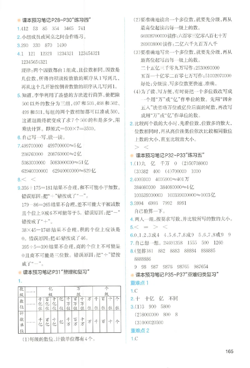 四年级数学人教版上册25秋《一本课本预习笔记》_语数英1-6年级《一本课本预习笔记》_数学人教版上册_四年级数学人教版上册25秋《一本课本预习笔记》(1)