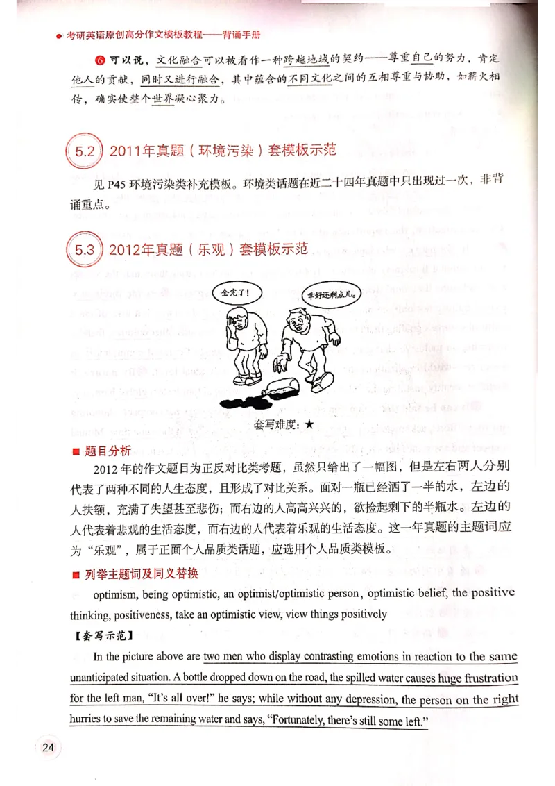 25见山学长作文模板下无水印_考研英语+作文模板_考研英语作文模版_4.见山学长（待更新）