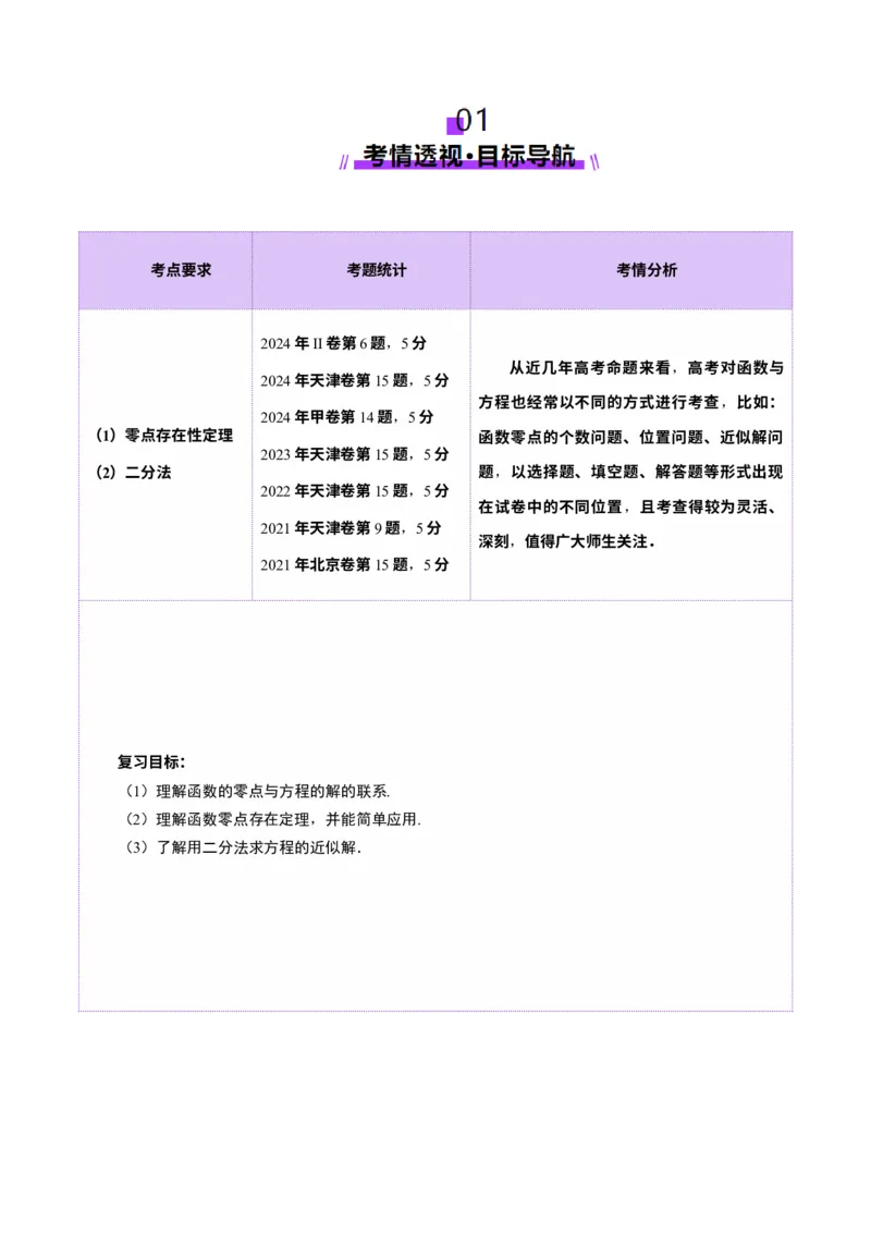 第07讲函数与方程（十一大题型）（讲义）（解析版）_2025年新高考资料_一轮复习_2025年高考数学一轮复习讲练测（新教材新高考，含2024高考真题）_第二章函数与基本初等函数