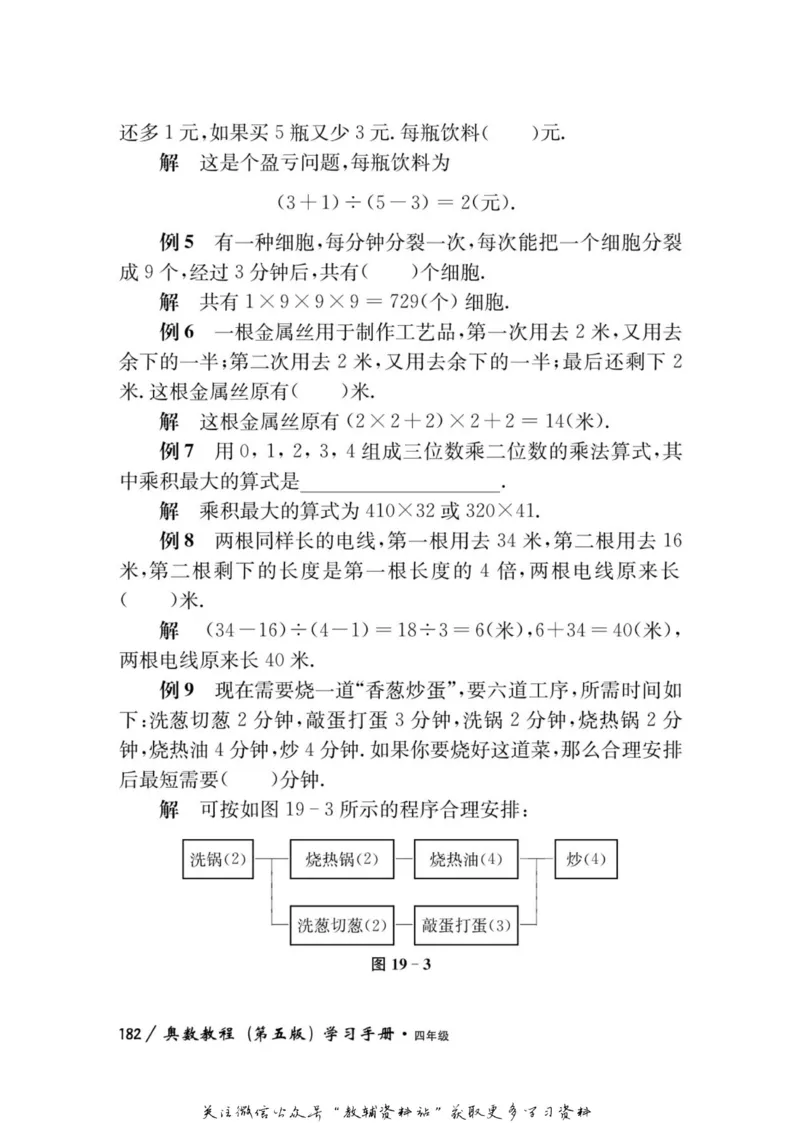 奥数教程&middot;四年级学习手册_奥数专题合集_H007奥数类教辅汇总PDF_1~12年级奥数教程