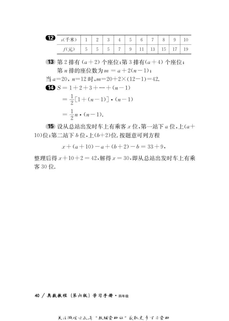 奥数教程&middot;四年级学习手册_奥数专题合集_H007奥数类教辅汇总PDF_1~12年级奥数教程