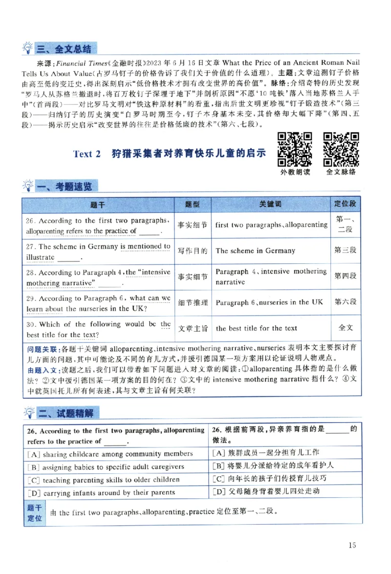 2024年考研英语一真题解析_考研真题_x_英语一真题+解析［80-25］_英语一2010-2024真题及解析_2010-2024考研英语一详解（pdf）