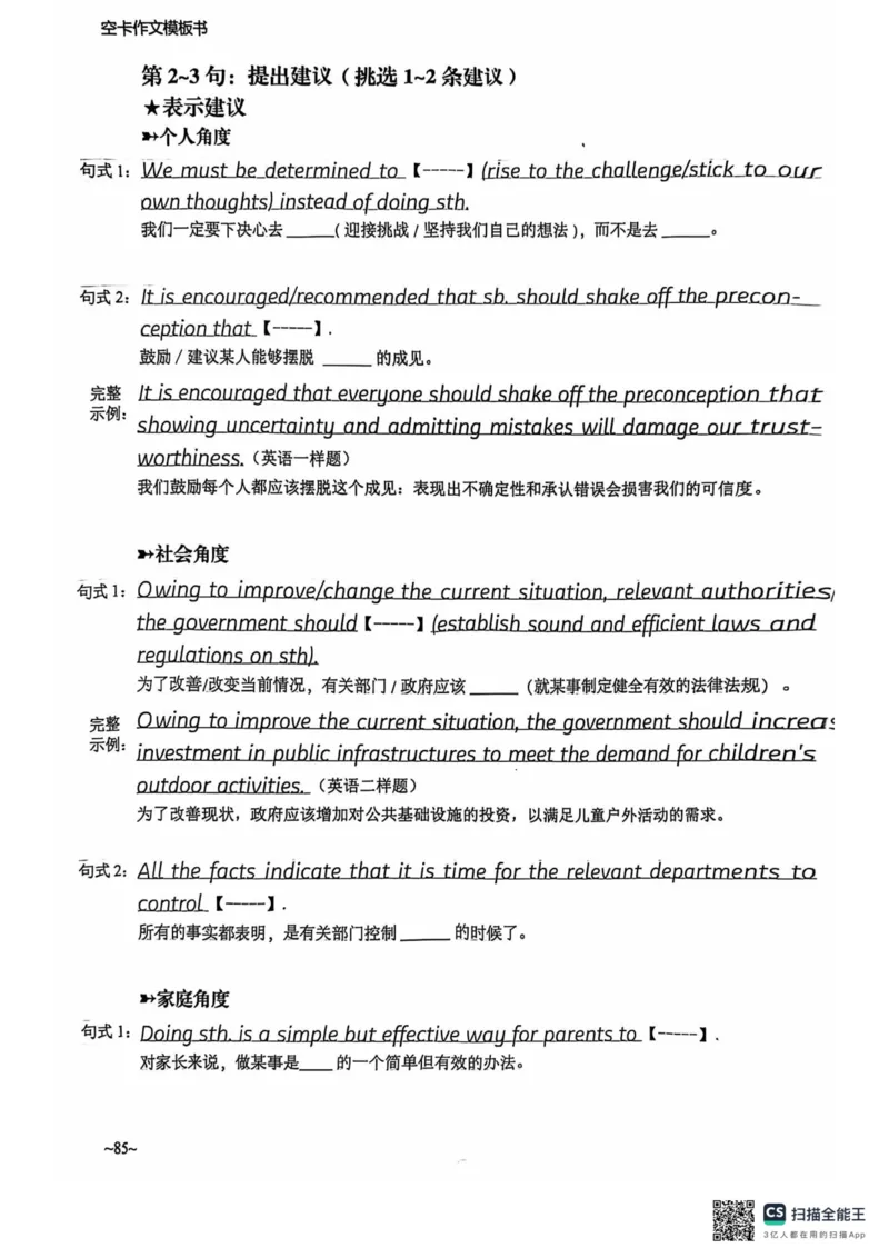 赠空卡25_考研英语+作文模板_考研英语作文模版