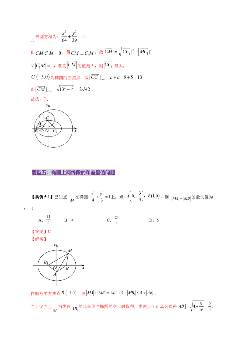第05讲椭圆及其性质（九大题型）（讲义）（解析版）_2025年新高考资料_一轮复习_2025年高考数学一轮复习讲练测（新教材新高考，含2024高考真题）_第八章平面解析几何