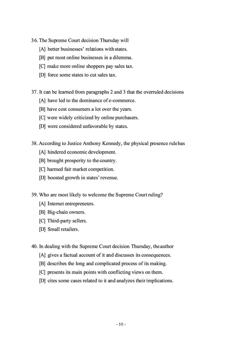 2019年考研英语一真题_考研英语+作文模板_1.1980-2025考研英一真题+解析_03、2010-2024年考研英语真题+解析_2010-2024年考研英语一真题