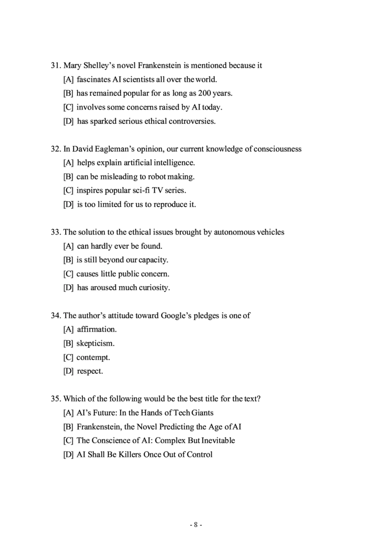 2019年考研英语一真题_考研英语+作文模板_1.1980-2025考研英一真题+解析_03、2010-2024年考研英语真题+解析_2010-2024年考研英语一真题