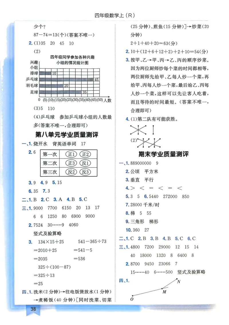 四年级数学上册人教版25秋《黄冈小状元作业本》答案_小学1-6年级《黄冈小状元》含测评卷和作业本_「1-6年级数学上册人教版黄冈小状元作业本》」含测评卷+答案