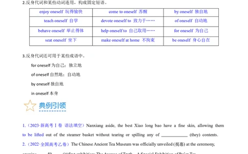 第09讲代词（核心考点精讲精练）(原卷版)-备战2024年高考英语一轮复习考点帮（全国通用）_03高考英语_通用版（老高考）复习资料_2024年复习资料_第二部分语法