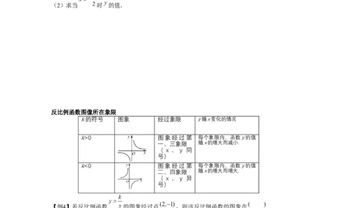 专题6.1反比例函数（基础）（原卷版）_北师大初中数学_9上-北师大版初中数学_06专项讲练_题型分层练2022-2023学年九年级数学上册单元题型精练（基础题型+强化题型）（北师大版）